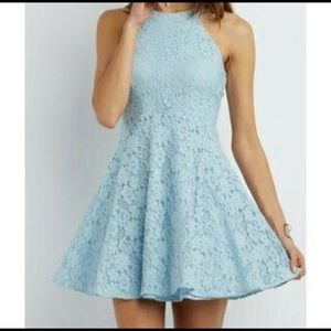 Charlotte Russe lace baby blue dress